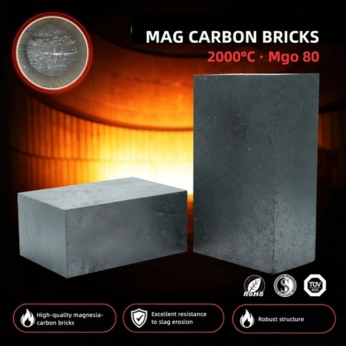 Ladrillos de carbono magnético: refractarios confiables para hornos de acero